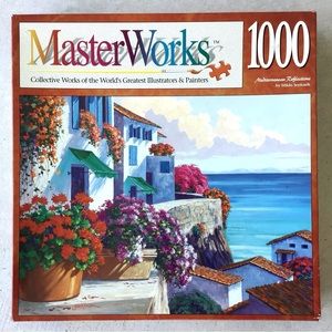 1997 MasterWorks Puzzle Mediterranean Reflections 1000 Pieces 1 Missing